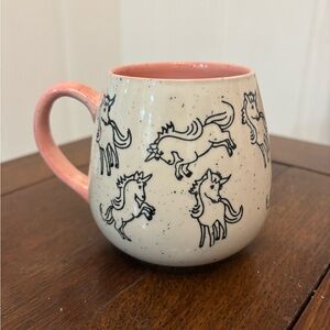 Meritage Ceramic Pink & Cream Unicorn Mug